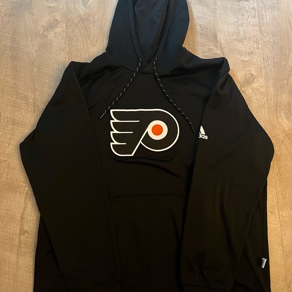 Adidas Black Hoodie with Flyers Logo